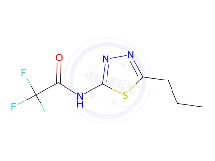 Chemical structure of 2,2,2-Trifluoro-N-(5-propyl-1,3,4-thiadiazol-2-yl)acetamide