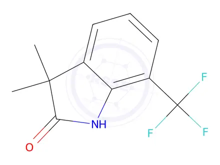 Chemical structure of 3,3-Dimethyl-7-(trifluoromethyl)indolin-2-one