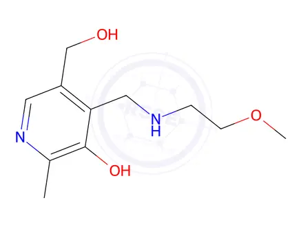 Chemical structure of 5-(Hydroxymethyl)-4-(((2-methoxyethyl)amino)methyl)-2-methylpyridin-3-ol