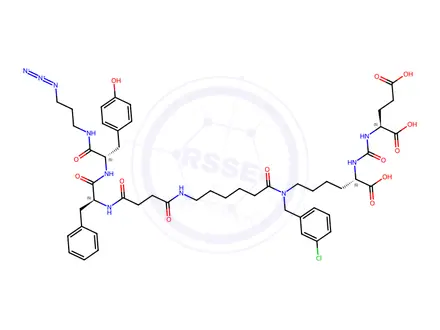 Chemical structure of PSMA-azide