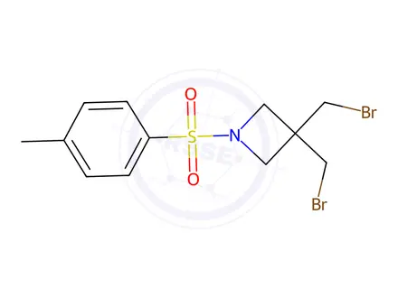Chemical structure of 3,3-bis(bromomethyl)-1-tosylazetidine