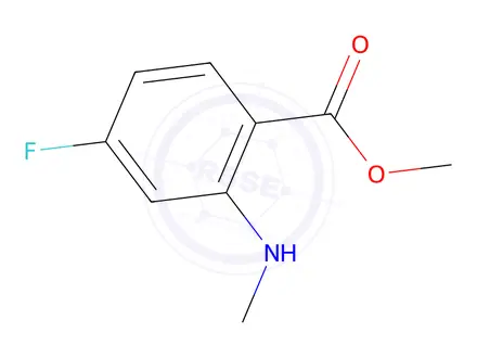 Chemical structure of Methyl 4-fluoro-2-(methylamino)benzoate