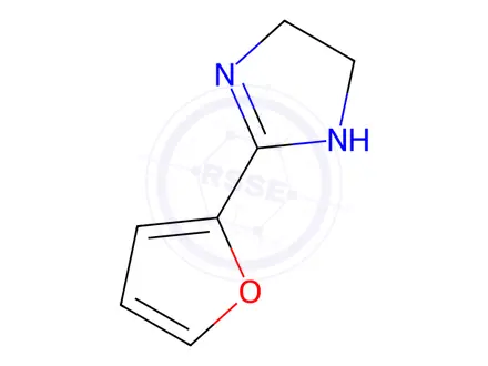 Chemical structure of 2-FURAN-2-YL-4,5-DIHYDRO-1H-IMIDAZOLE