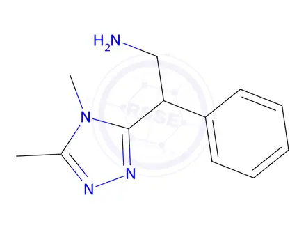 Chemical structure of 2-(4,5-Dimethyl-4h-1,2,4-triazol-3-yl)-2-phenylethan-1-amine