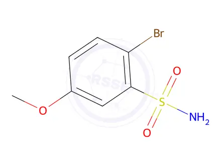 Chemical structure of 2-Bromo-5-methoxybenzene-1-sulfonamide
