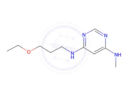 Chemical structure of n4-(3-ethoxypropyl)-n6-methylpyrimidine-4,6-diamine