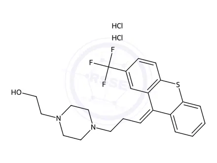 Chemical structure of Flupentixol Dihydrochloride Working Standard (Secondary Reference Standard)