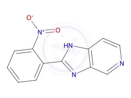 Chemical structure of 2-(2-Nitrophenyl)-3H-imidazo[4,5-c]pyridine