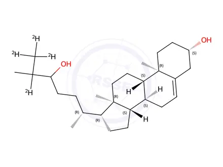 Chemical structure of 24-Hydroxycholesterol-d4