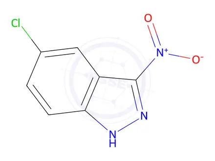 Chemical structure of 5-Chloro-3-nitro-1H-indazole