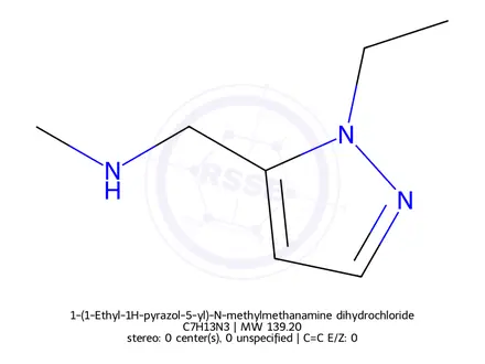 Chemical structure of 1-(1-Ethyl-1h-pyrazol-5-yl)-N-methylmethanamine