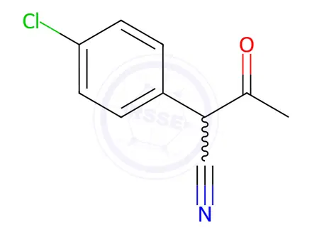 Chemical structure of 2-(4-Chlorophenyl)-3-oxobutanenitrile