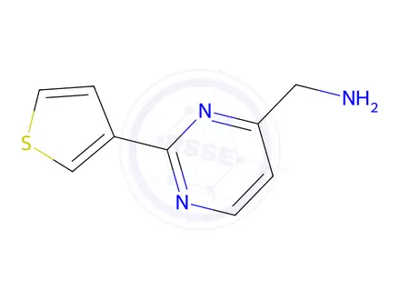 Chemical structure of 1-[2-(Thiophen-3-yl)pyrimidin-4-yl]methanamine