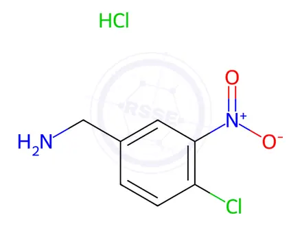 Chemical structure of (4-Chloro-3-nitrobenzyl)amine Hydrochloride