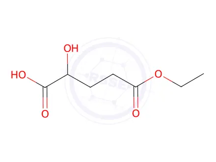 Chemical structure of 5-Ethoxy-2-hydroxy-5-oxopentanoic acid