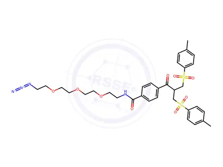 Chemical structure of Bis-sulfone-PEG3-Azide