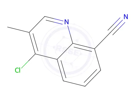 Chemical structure of 3-Methyl-4-chloro-8-cyanoquinoline