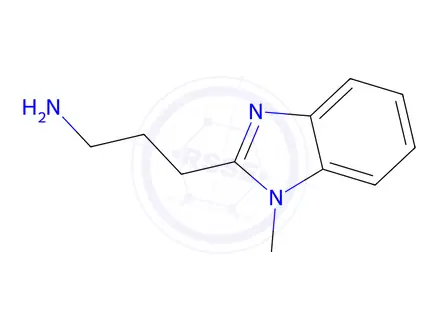 Chemical structure of 3-(1-Methyl-1H-benzimidazol-2-yl)-1-propanamine dihydrochloride hydrate
