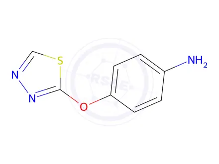 Chemical structure of 4-(1,3,4-Thiadiazol-2-yloxy)aniline