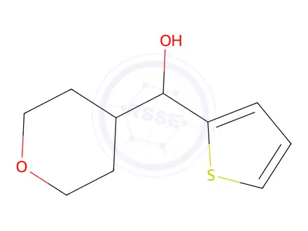 Chemical structure of (tetrahydro-2h-pyran-4-yl)(thiophen-2-yl)methanol
