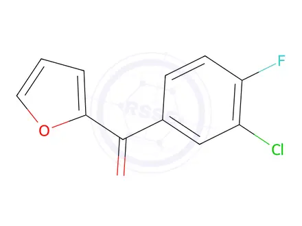 Chemical structure of (3-Chloro-4-fluorophenyl)(furan-2-yl)methanone