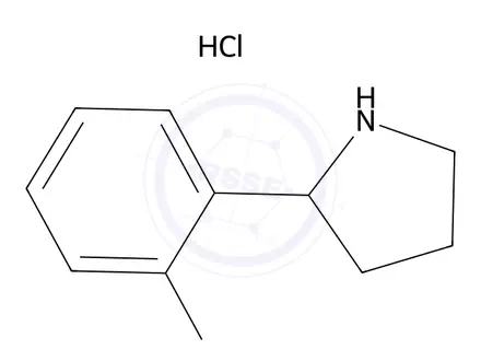 Chemical structure of 2-(2-Fluorophenyl pyrrolidine HCl