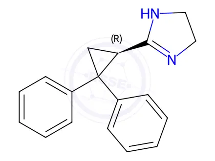 Chemical structure of (+)-(R)-Cibenzoline