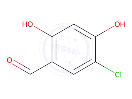 Chemical structure of 5-Chloro-2,4-dihydroxybenzaldehyde