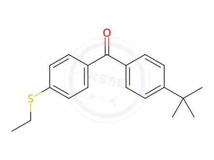 Chemical structure of (4-(Tert-butyl)phenyl)(4-(ethylthio)phenyl)methanone