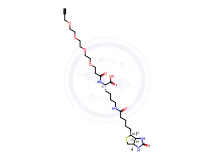 Chemical structure of N-(Propargyl-PEG4)-biocytin