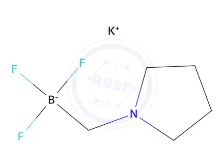 Chemical structure of Potassium Trifluoro[(pyrrolidin-1-yl)methyl]borate