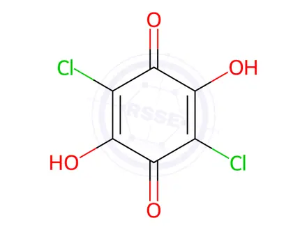 Chemical structure of Chloranilic Acid