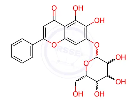 Chemical structure of Baicalin-7-glucoside