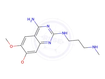 Chemical structure of 6,7-Dimethoxy-N2-(3-(methylamino)propyl)quinazoline-2,4-diamine