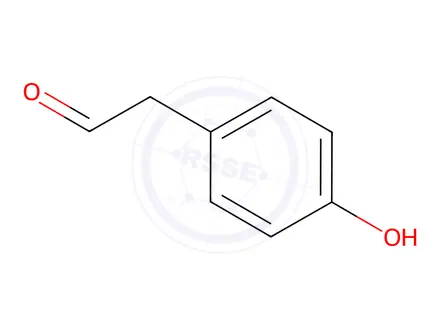 Chemical structure of 4-Hydroxyphenylacetaldehyde Solution in Acetone