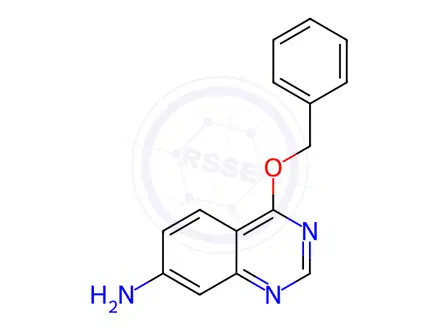 Chemical structure of 7-Quinazolinamine, 4-(phenylmethoxy)-