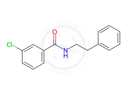 Chemical structure of BenzaMide, 3-chloro-N-(2-phenylethyl)-