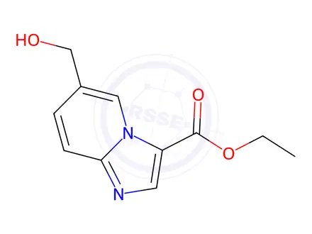 Chemical structure of Ethyl 6-(hydroxymethyl)imidazo[1,2-a]pyridine-3-carboxylate