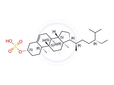 Chemical structure of beta-sitosterol sulfate