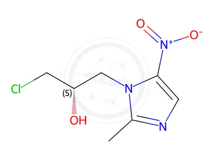 Chemical structure of S-ornidazole