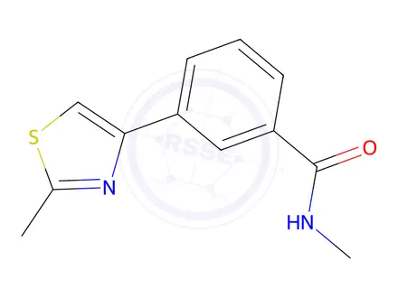 Chemical structure of N-Methyl-3-(2-methyl-1,3-thiazol-4-yl)benzamide