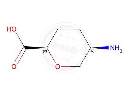 Chemical structure of cis-5-Aminotetrahydro-2H-pyran-2-carboxylic acid