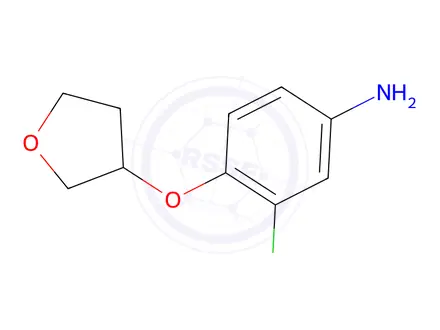 Chemical structure of 3-Chloro-4-((tetrahydrofuran-3-yl)oxy)aniline
