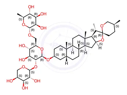 Chemical structure of Shatavaroside A