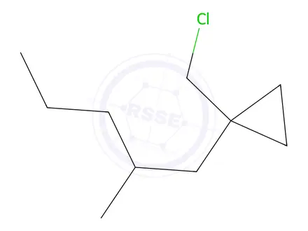 Chemical structure of 1-(Chloromethyl)-1-(2-methylpentyl)cyclopropane