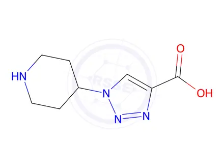 Chemical structure of 1-(Piperidin-4-yl)-1h-1,2,3-triazole-4-carboxylic acid