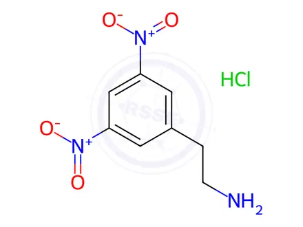 Chemical structure of 2-(3,5-dinitrophenyl) Ethanamine Hydrochloride