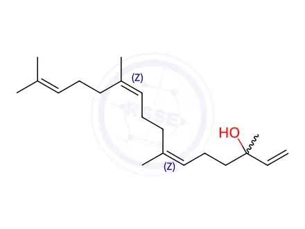 Chemical structure of (6Z,10Z)-3,7,11,15-Tetramethylhexadeca-1,6,10,14-tetraen-3-ol