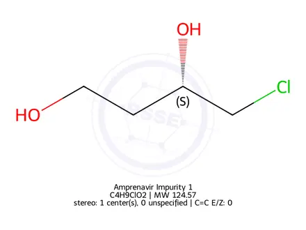 Chemical structure of (S)-4-Chloro-1,3-butanediol