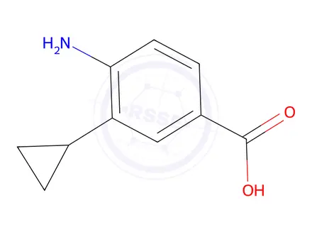Chemical structure of 4-Amino-3-cyclopropylbenzoic acid
